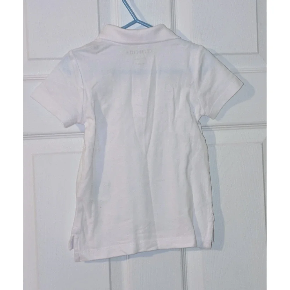 Crewcuts J Crew White Polo Shirt Size 3 Short Sleeve Casual Uniform‎ Top NWT